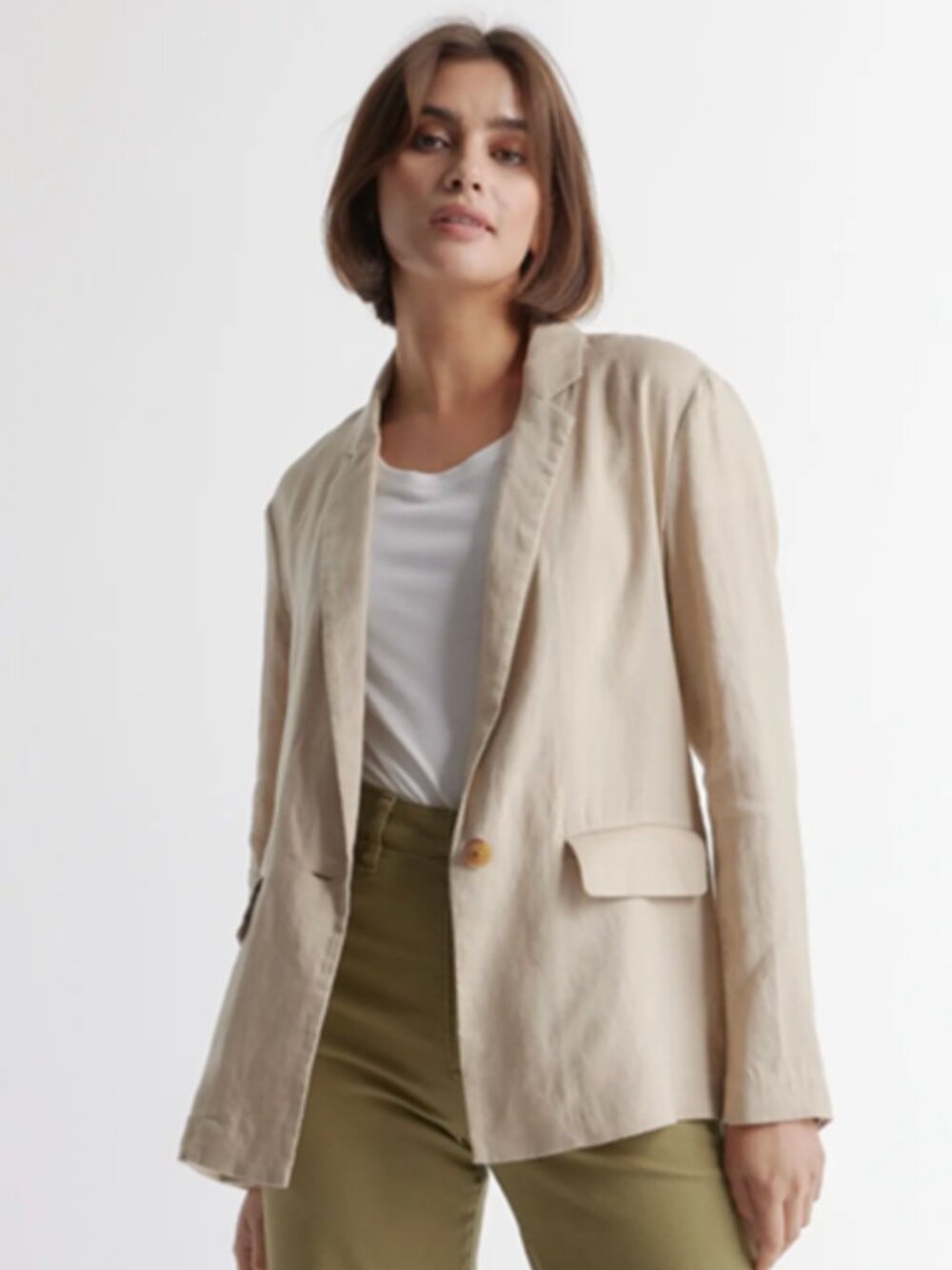 Quince European 100% Linen Blazer Size Small